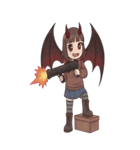 悪魔少女の反撃（個別スタンプ：1）