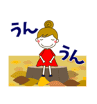 大人の優しい気遣いナチュラガール 秋冬（個別スタンプ：29）