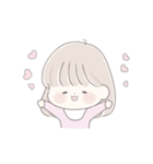 透明な女の子♡私の赤ちゃん2（個別スタンプ：1）