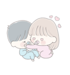 透明な女の子♡私の赤ちゃん2（個別スタンプ：2）