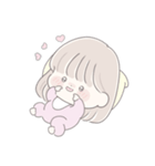 透明な女の子♡私の赤ちゃん2（個別スタンプ：7）