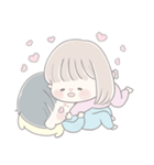 透明な女の子♡私の赤ちゃん2（個別スタンプ：8）