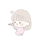 透明な女の子♡私の赤ちゃん2（個別スタンプ：12）