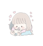 透明な女の子♡私の赤ちゃん2（個別スタンプ：15）