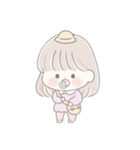 透明な女の子♡私の赤ちゃん2（個別スタンプ：34）