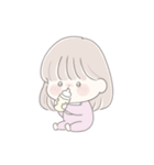 透明な女の子♡私の赤ちゃん2（個別スタンプ：35）