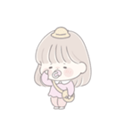 透明な女の子♡私の赤ちゃん2（個別スタンプ：36）