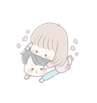 透明な女の子♡私の赤ちゃん2（個別スタンプ：40）