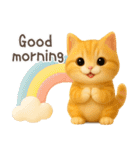 3D猫・英語（個別スタンプ：2）