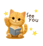 3D猫・英語（個別スタンプ：11）
