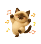 3D猫・英語（個別スタンプ：17）