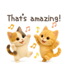 3D猫・英語（個別スタンプ：18）