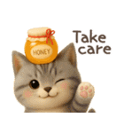 3D猫・英語（個別スタンプ：31）