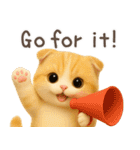 3D猫・英語（個別スタンプ：32）