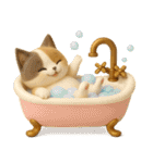 3D猫・英語（個別スタンプ：33）