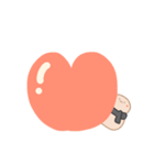 淡色ゆきだるまくん（黒）（個別スタンプ：29）