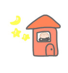 淡色ゆきだるまくん（黒）（個別スタンプ：32）
