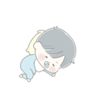 透明な少年☆私の赤ちゃん2（個別スタンプ：11）