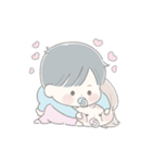 透明な少年☆私の赤ちゃん2（個別スタンプ：15）