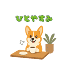 シンプルなコーギースタンプ（個別スタンプ：16）