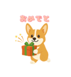 シンプルなコーギースタンプ（個別スタンプ：18）