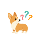 シンプルなコーギースタンプ（個別スタンプ：20）