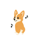 シンプルなコーギースタンプ（個別スタンプ：22）