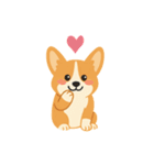 シンプルなコーギースタンプ（個別スタンプ：25）
