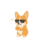 シンプルなコーギースタンプ（個別スタンプ：26）