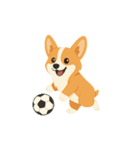 シンプルなコーギースタンプ（個別スタンプ：28）