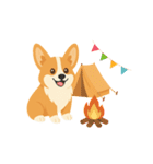 シンプルなコーギースタンプ（個別スタンプ：29）