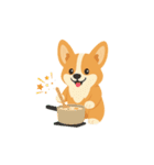 シンプルなコーギースタンプ（個別スタンプ：30）
