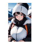 スキーガール2写真（個別スタンプ：8）