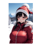 スキーガール2写真（個別スタンプ：9）