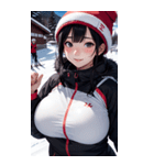 スキーガール2写真（個別スタンプ：10）