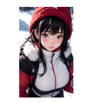 スキーガール2写真（個別スタンプ：12）