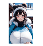 スキーガール2写真（個別スタンプ：15）