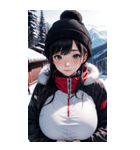 スキーガール2写真（個別スタンプ：16）