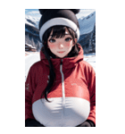 スキーガール2写真（個別スタンプ：17）