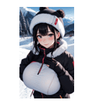 スキーガール2写真（個別スタンプ：18）