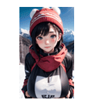 スキーガール2写真（個別スタンプ：20）