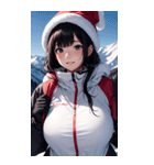 スキーガール2写真（個別スタンプ：22）