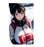 スキーガール2写真（個別スタンプ：27）