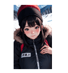 スキーガール2写真（個別スタンプ：30）