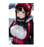 スキーガール2写真（個別スタンプ：32）