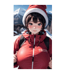 スキーガール2写真（個別スタンプ：33）