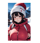 スキーガール2写真（個別スタンプ：36）