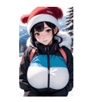 スキーガール2写真（個別スタンプ：37）