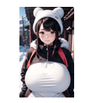 スキーガール2写真（個別スタンプ：39）