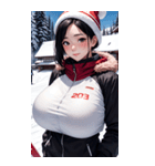 スキーガール2写真（個別スタンプ：40）